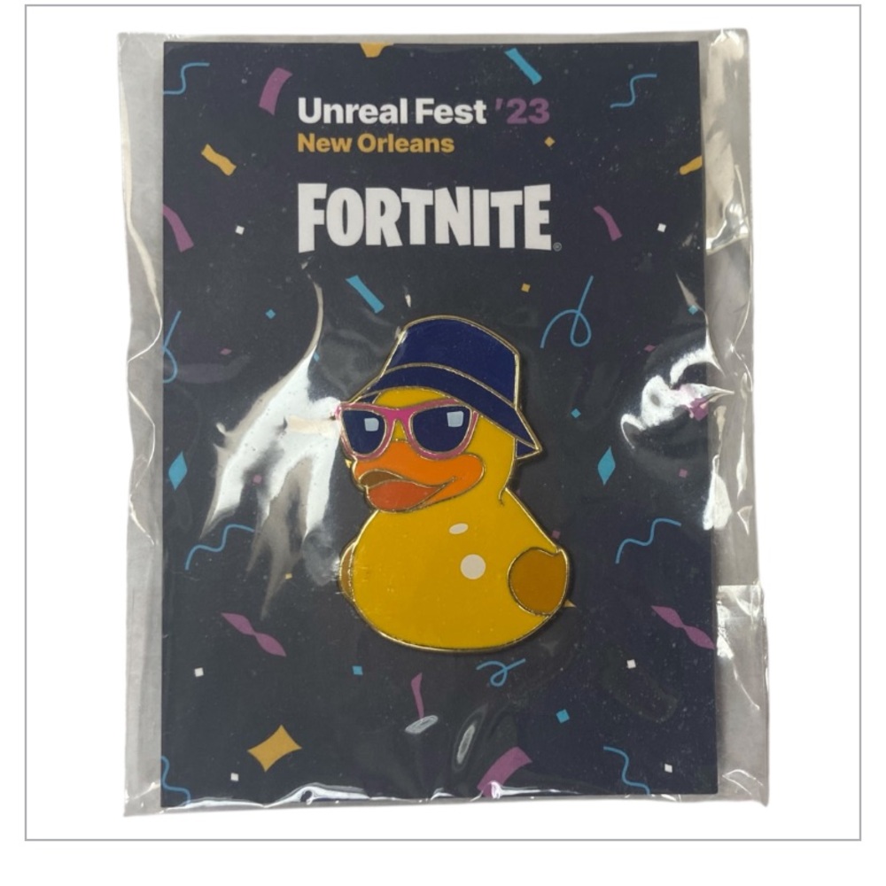 Epic Games Fortnite Unreal Fest '23 exclusive duck pin RARE NEW